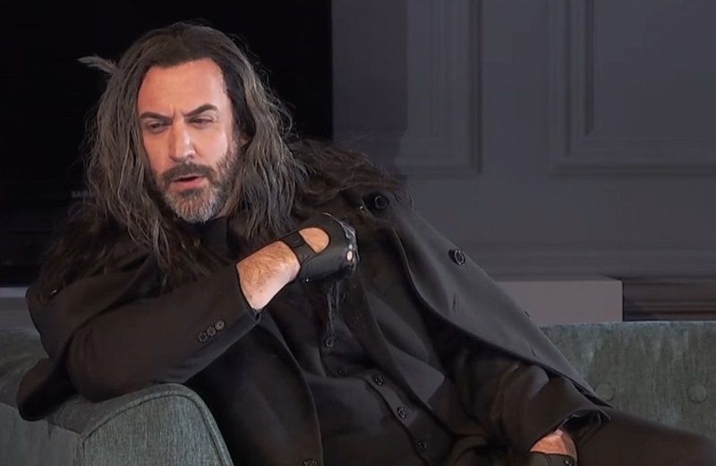 Christian Van Horn as a long-haired Méphistophélès in the Paris Opera Faust production