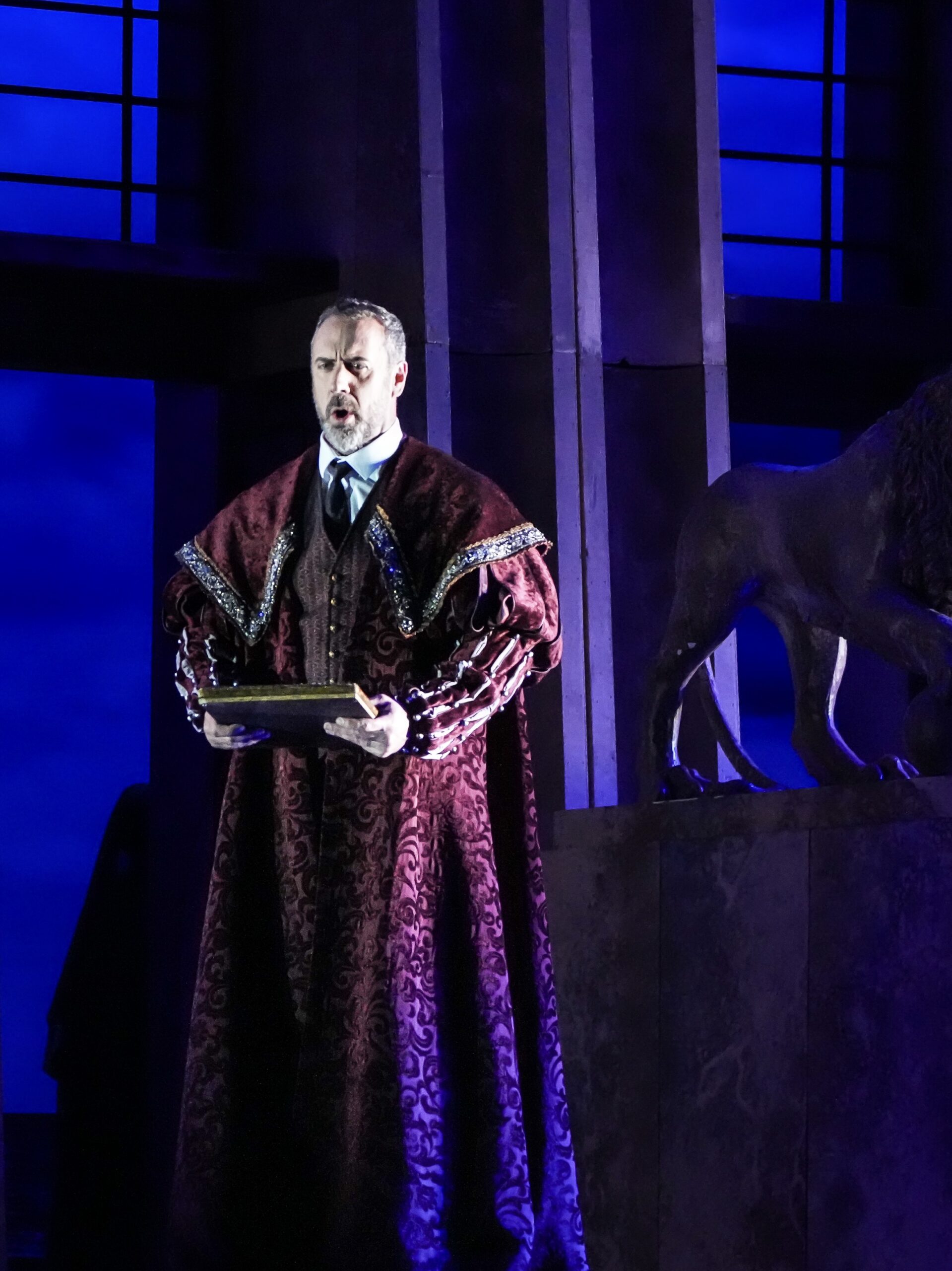 Christian Van Horn as Fiesco in Simon Boccanegra at Opera Philadelphia, 2023