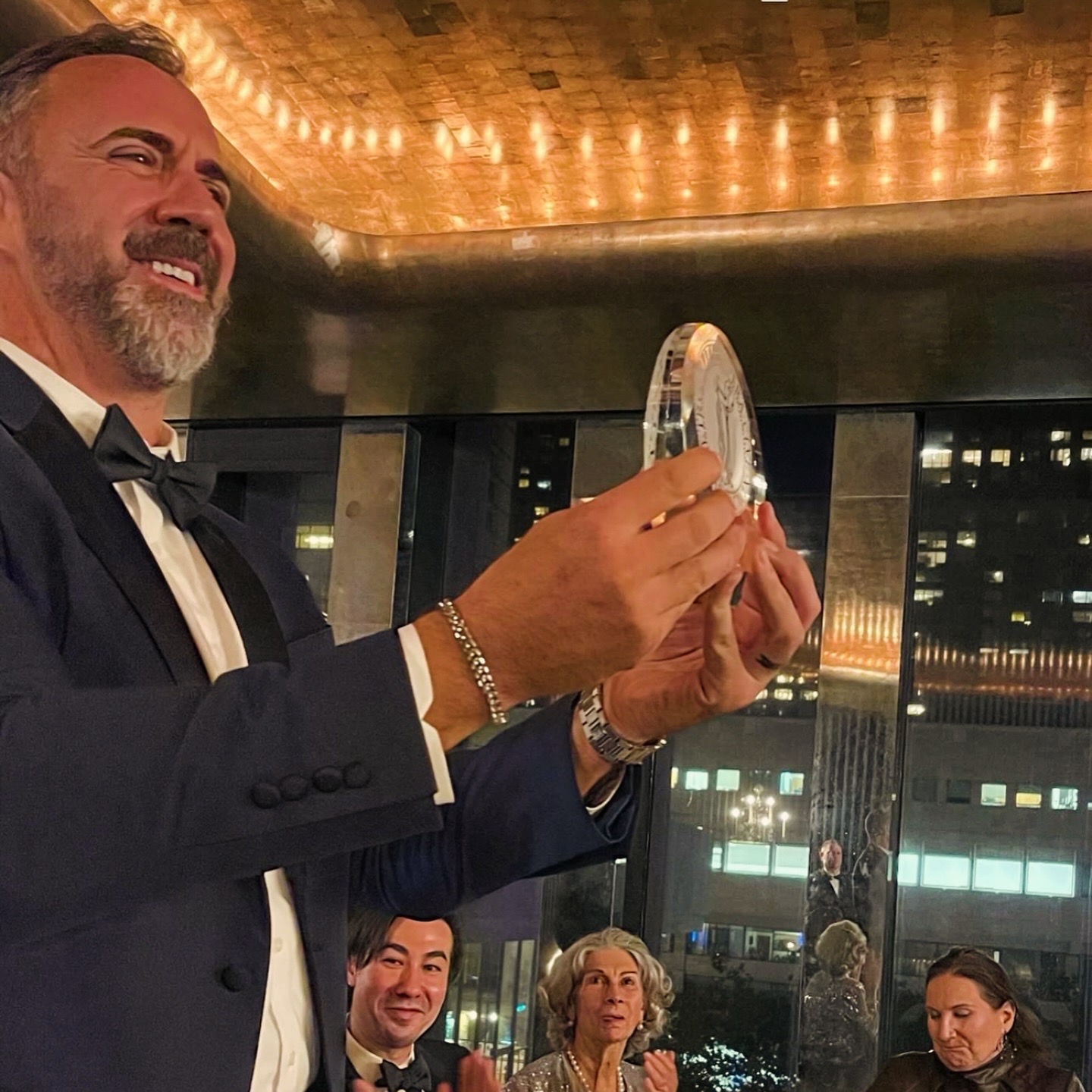 Christian Van Horn at his 2024 induction into the Metropolitan Opera Club