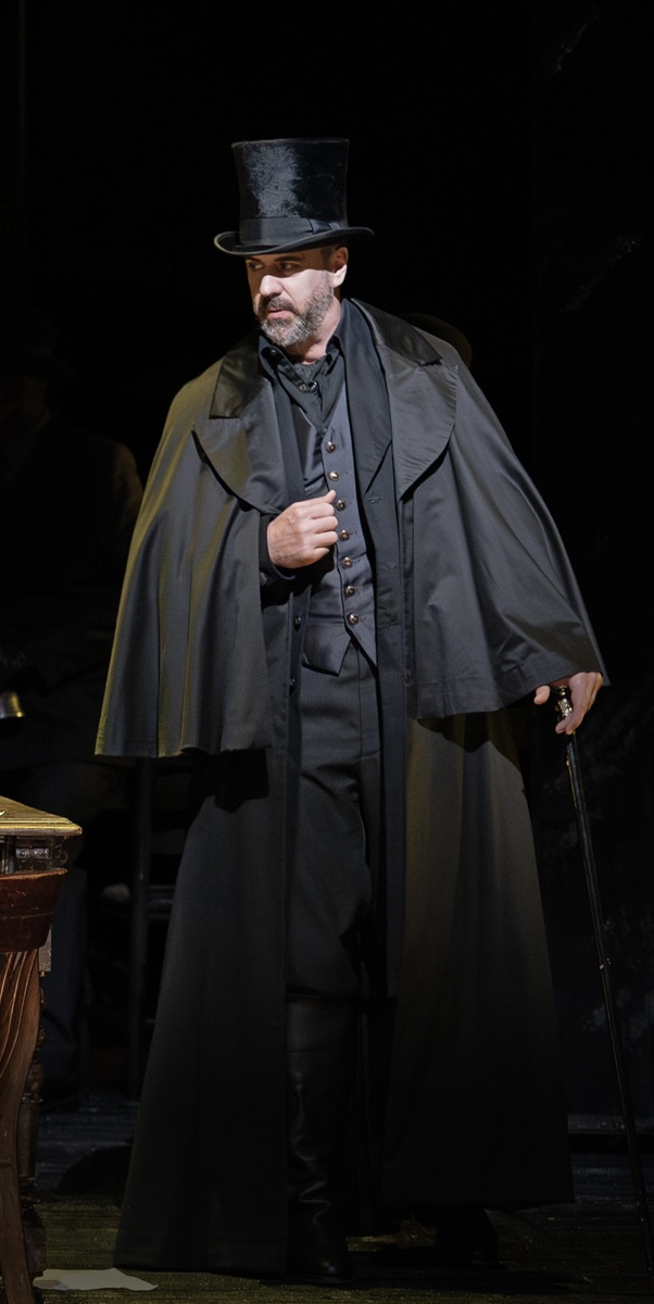 Christian Van Horn as Dr. Miracle in Les Contes d’Hoffmann at the Metropolitan Opera, 2024