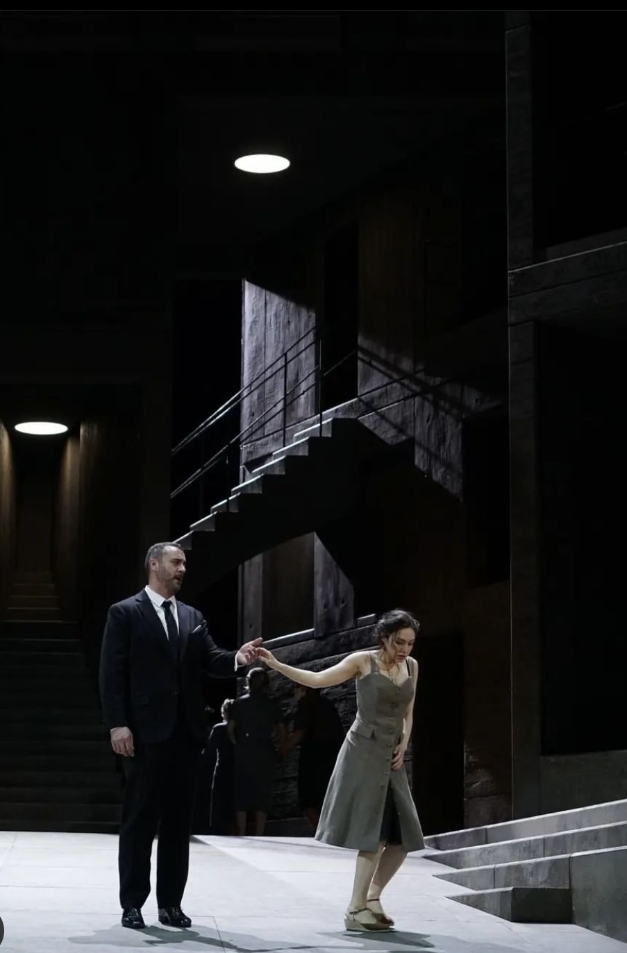 Christian Van Horn with a female performer in the Paris Opera Don Giovanni