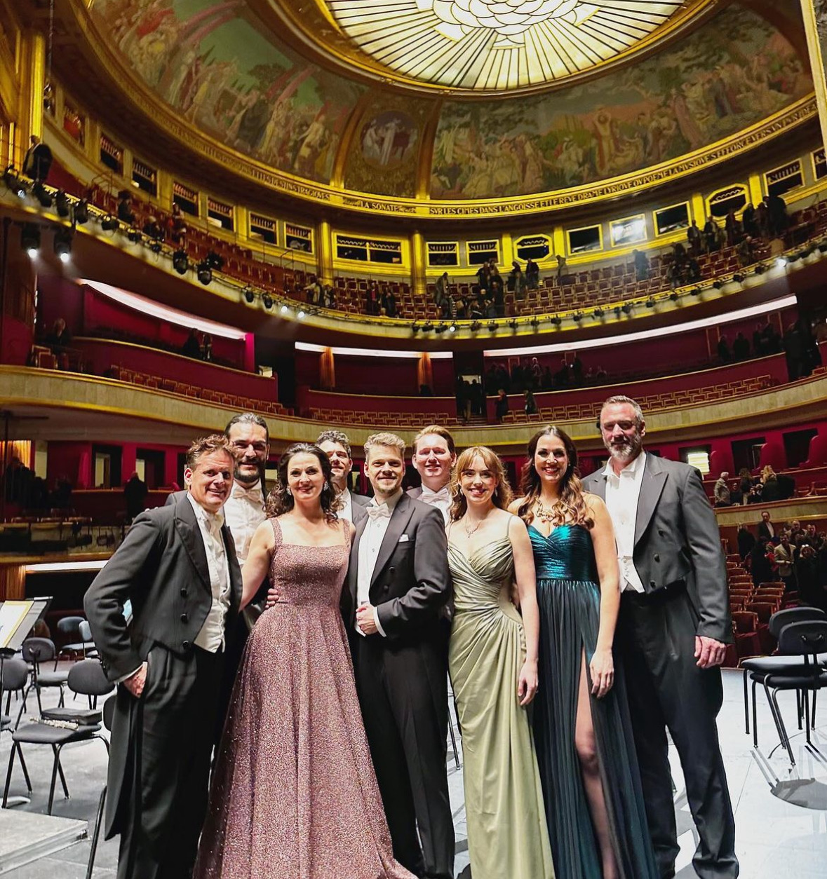 Don Giovanni concert cast inside the Théâtre des Champs-Élysées