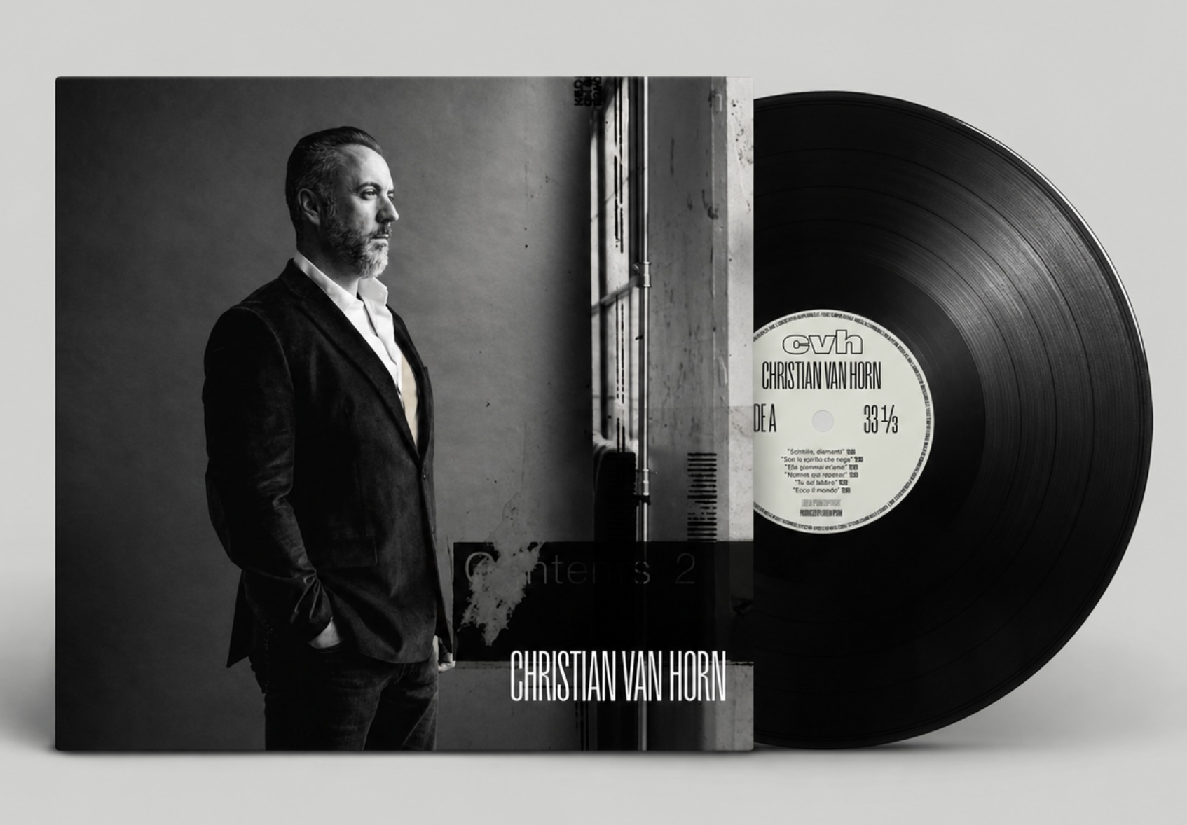Signed Christian Van Horn vinyl album and record